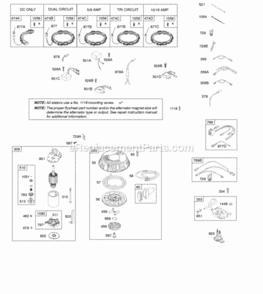 Part Location Diagram of 692037 Briggs and Stratton Harness-wiring